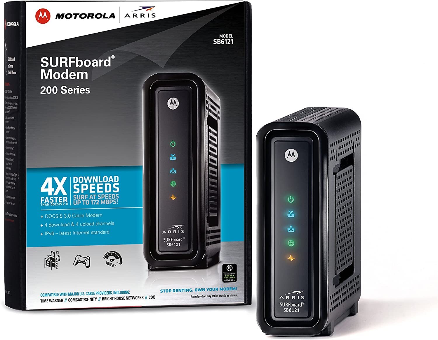 Motorola SURFboard eXtreme (Arris) SB6121 – DOCSIS 3.0 Cable Modem 172Mbps