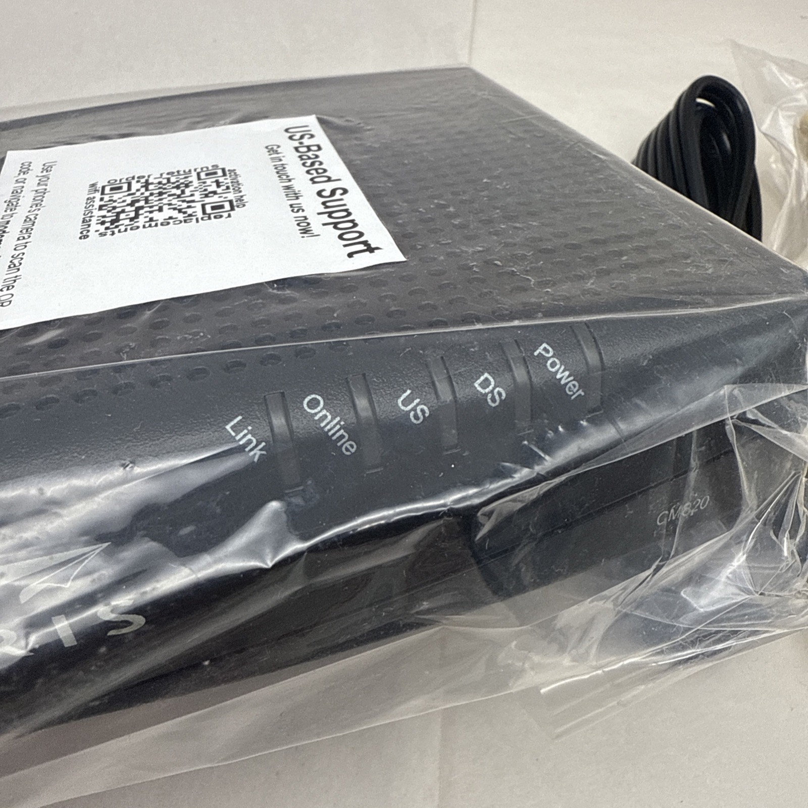 ARRIS CM820A Cable Modem DOCSIS 3.0 Latest Version- 1 Step Activation Black READ