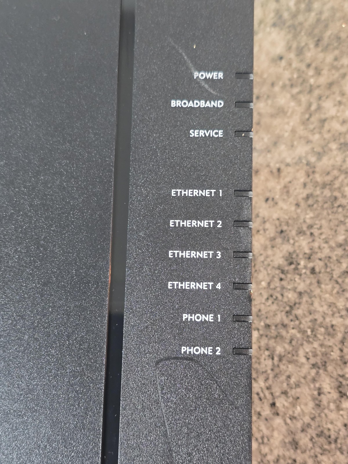 Calix 716GE-I R2 Gigabit Ethernet ONT Modem Router 4-Port Phone Black Gateway