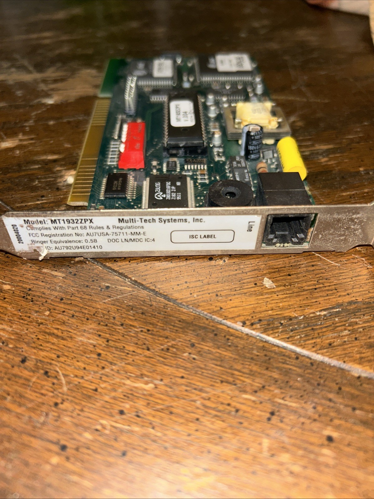 MultiTech Mt1932zpx 16Bit ISA 14.4 Data/Fax Modem Card