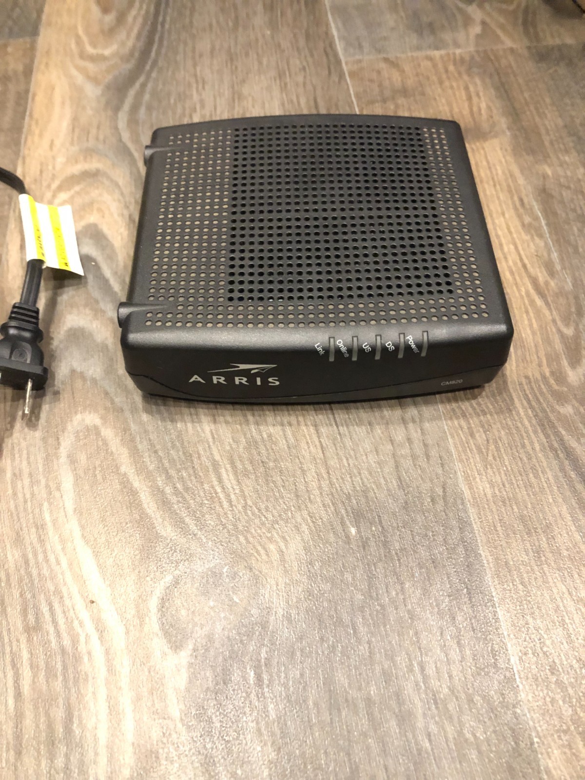 Arris model CM820A Router with power cord | tested and working!