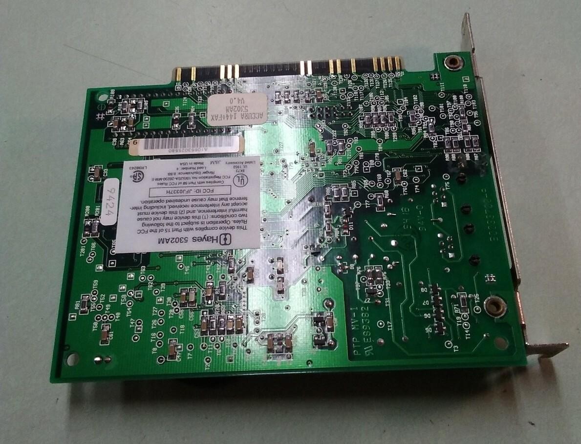 Hayes 8-Bit ISA Accura 144+Fax modem 04-00726