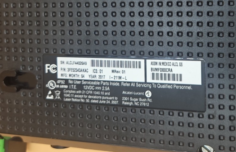 Used Frontier Optical Network Terminal ONT Nokia I-211M-L Modem T