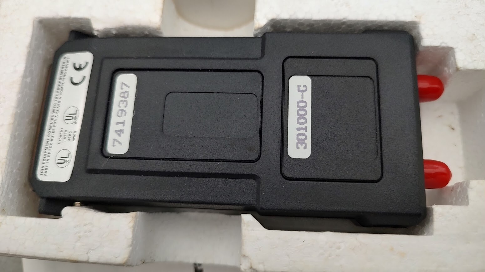 Black Box ME600AF Async Fiber Optic Modem, S/N 7419387
