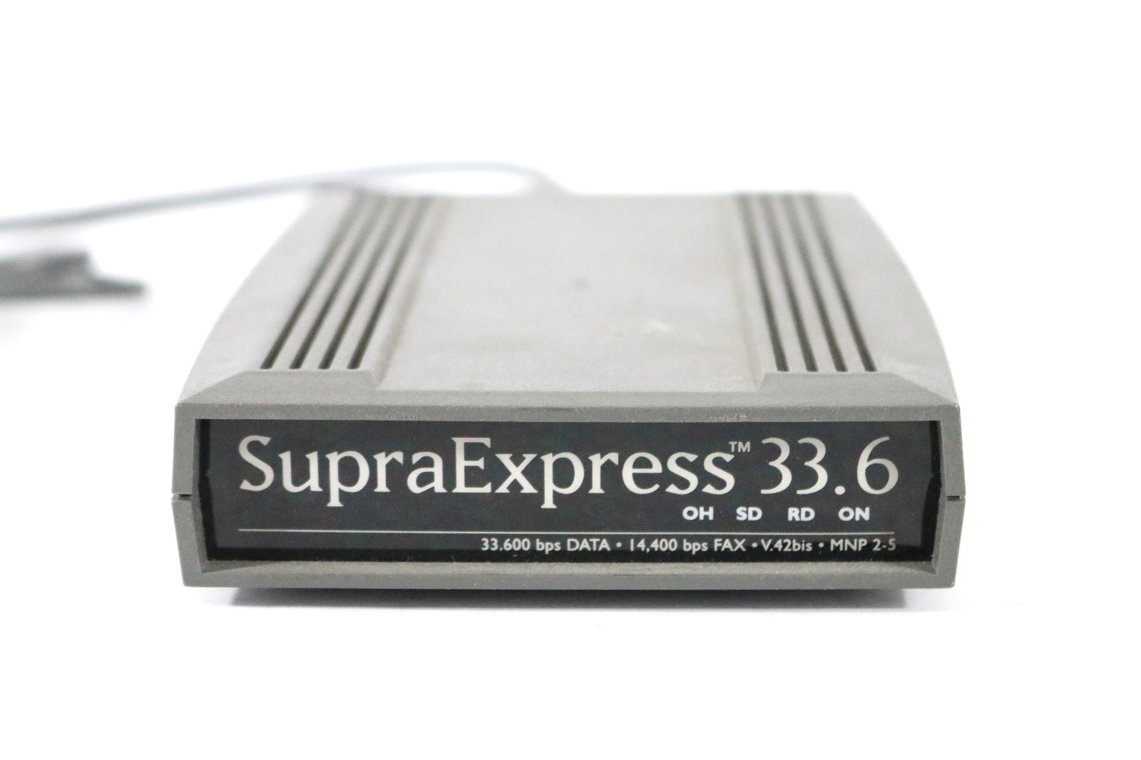 Vintage SupraExpress 33.6 External Fax Modem V.42bis