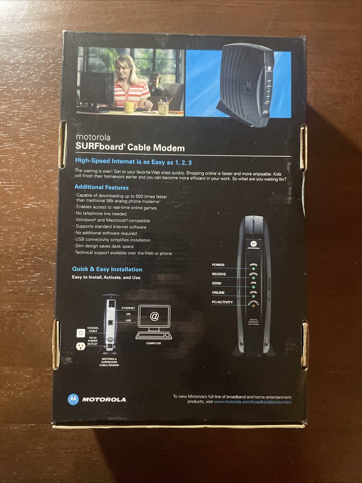 New Motorola SURFboard SB5101U Cable Modem High Speed Internet ~ 38.91 Mbps