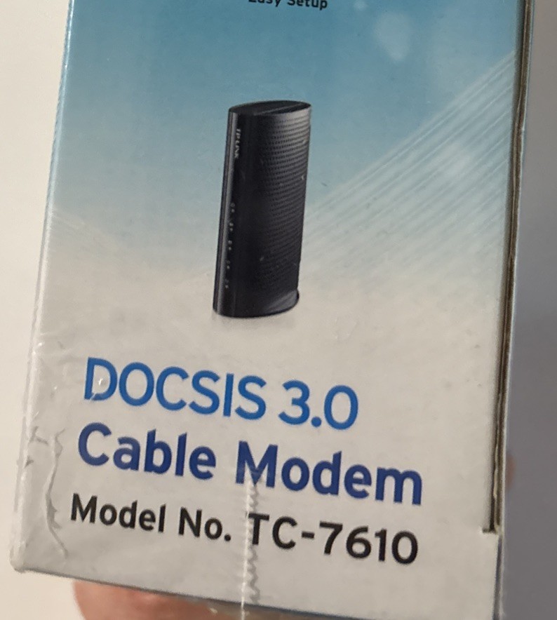 TP-Link TC-7610 DOCSIS 3.0 (8x) Cable Modem (new sealed)