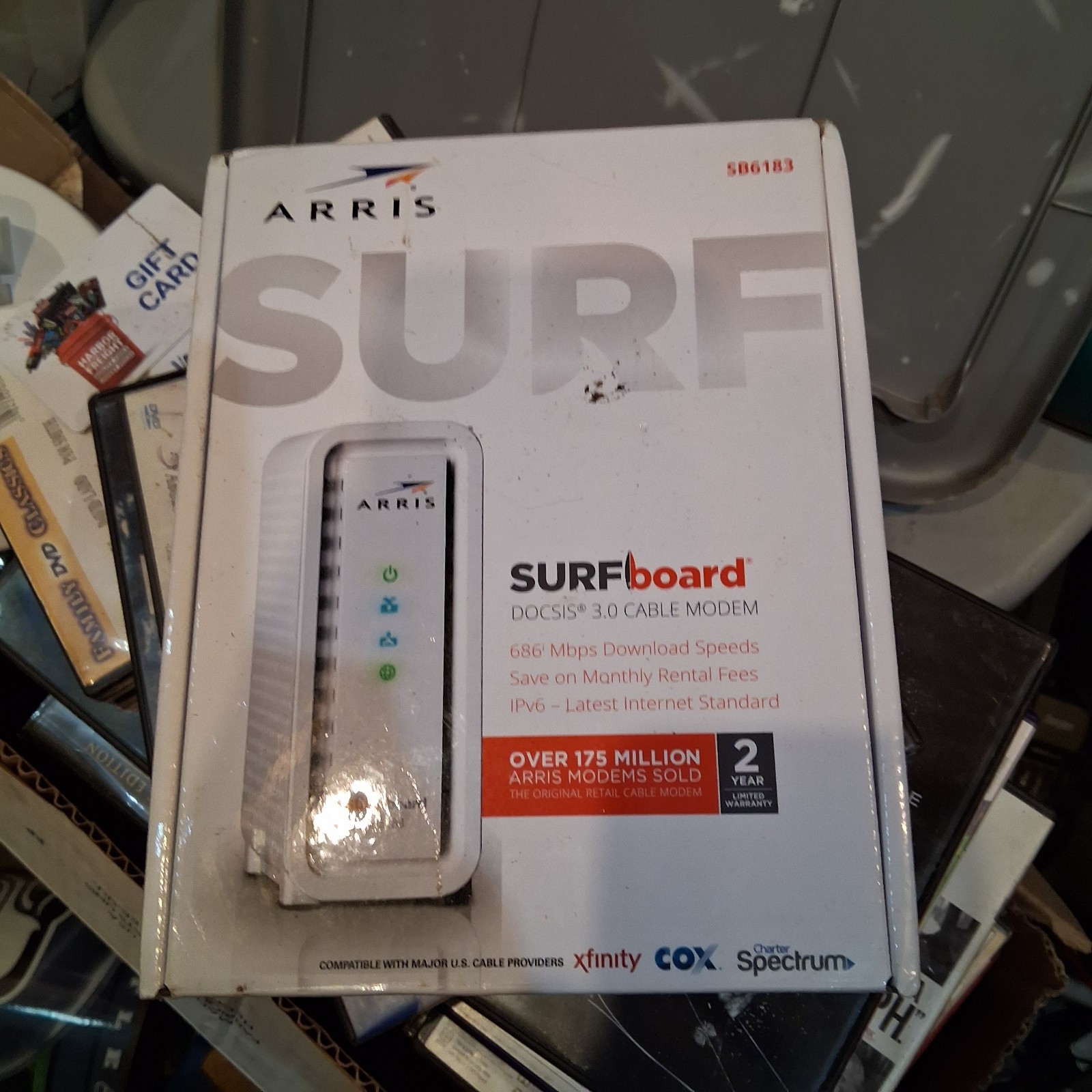 ARRIS SURFboard SB6183 DOCSIS 3.0 Cable Modem 686 Mbps Open Box New