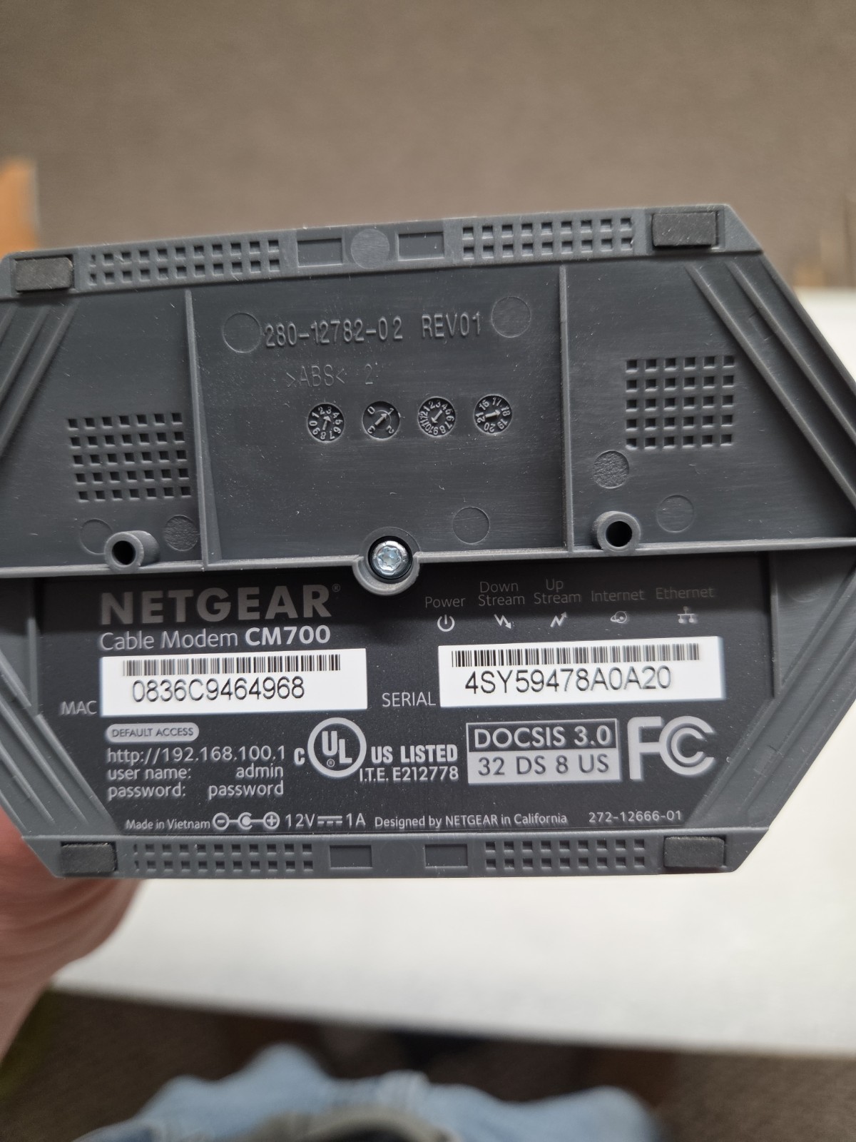 NETGEAR CM700 High-Speed Cable Modem