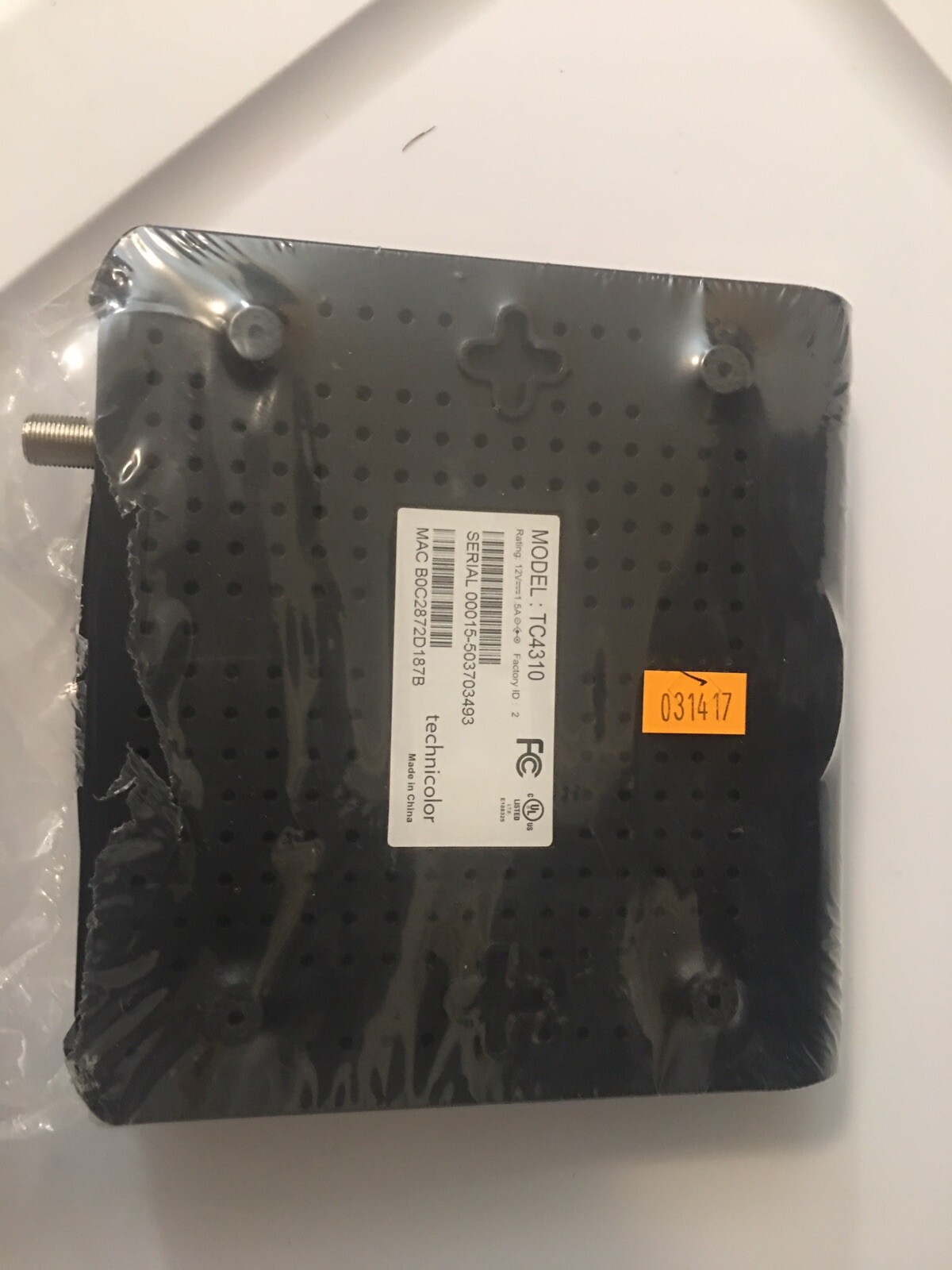 NEW Open TECHNICOLOR TC4310 cable modem No Box No Wires