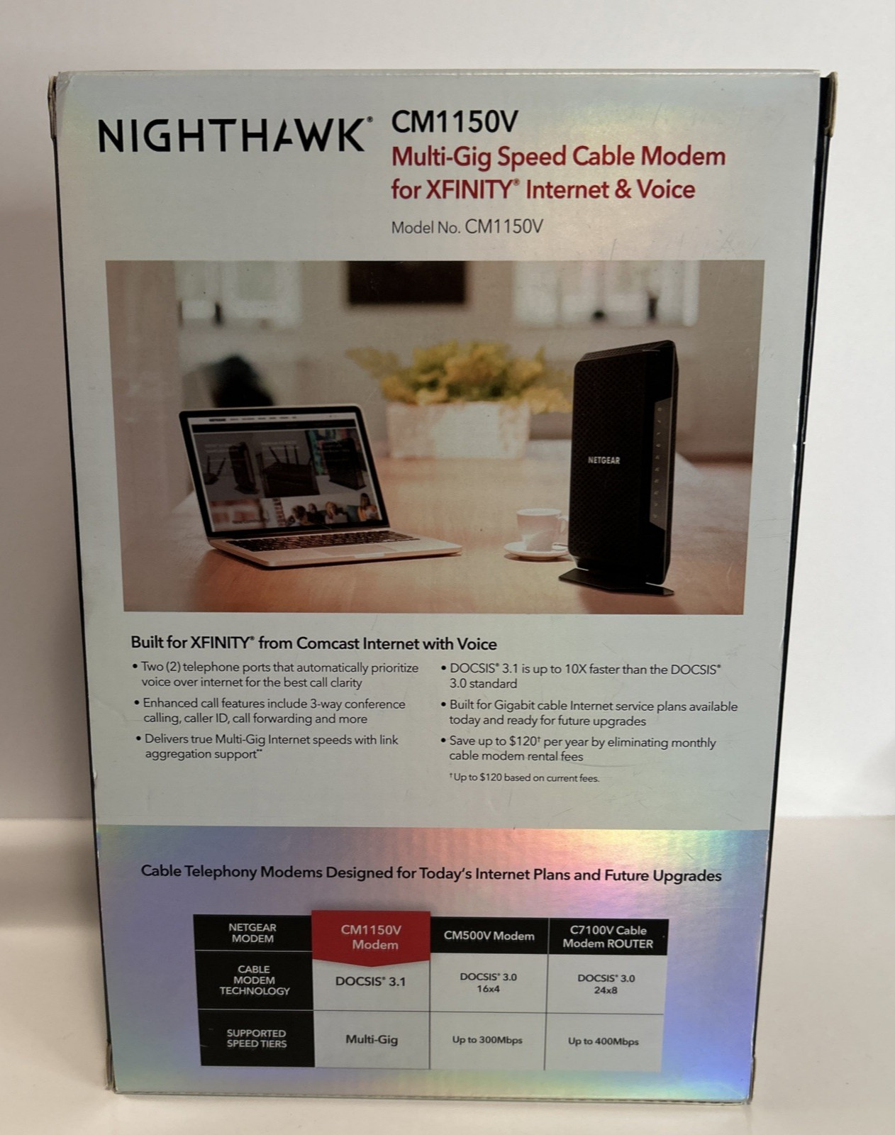 NETGEAR Nighthawk CM1150V DOCSIS 3.1 Cable Modem