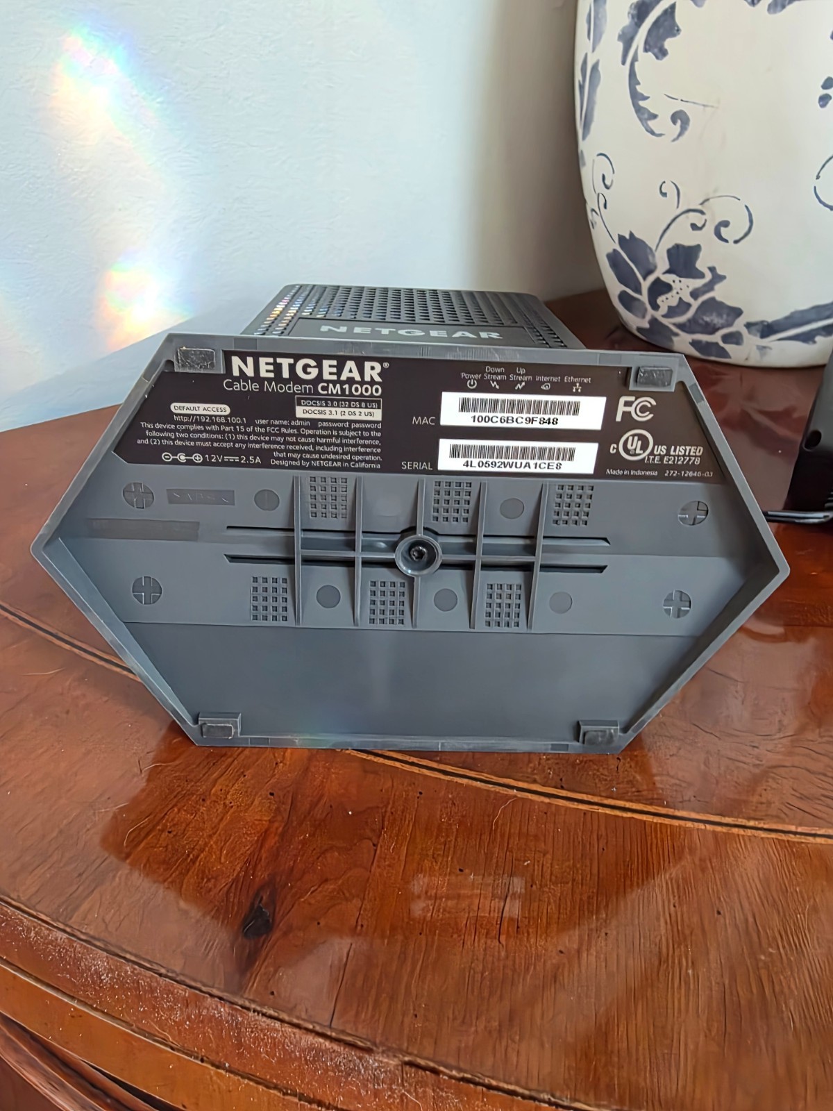 NETGEAR CM1000 Wired-Ethernet Cable Modem (Xfinity)