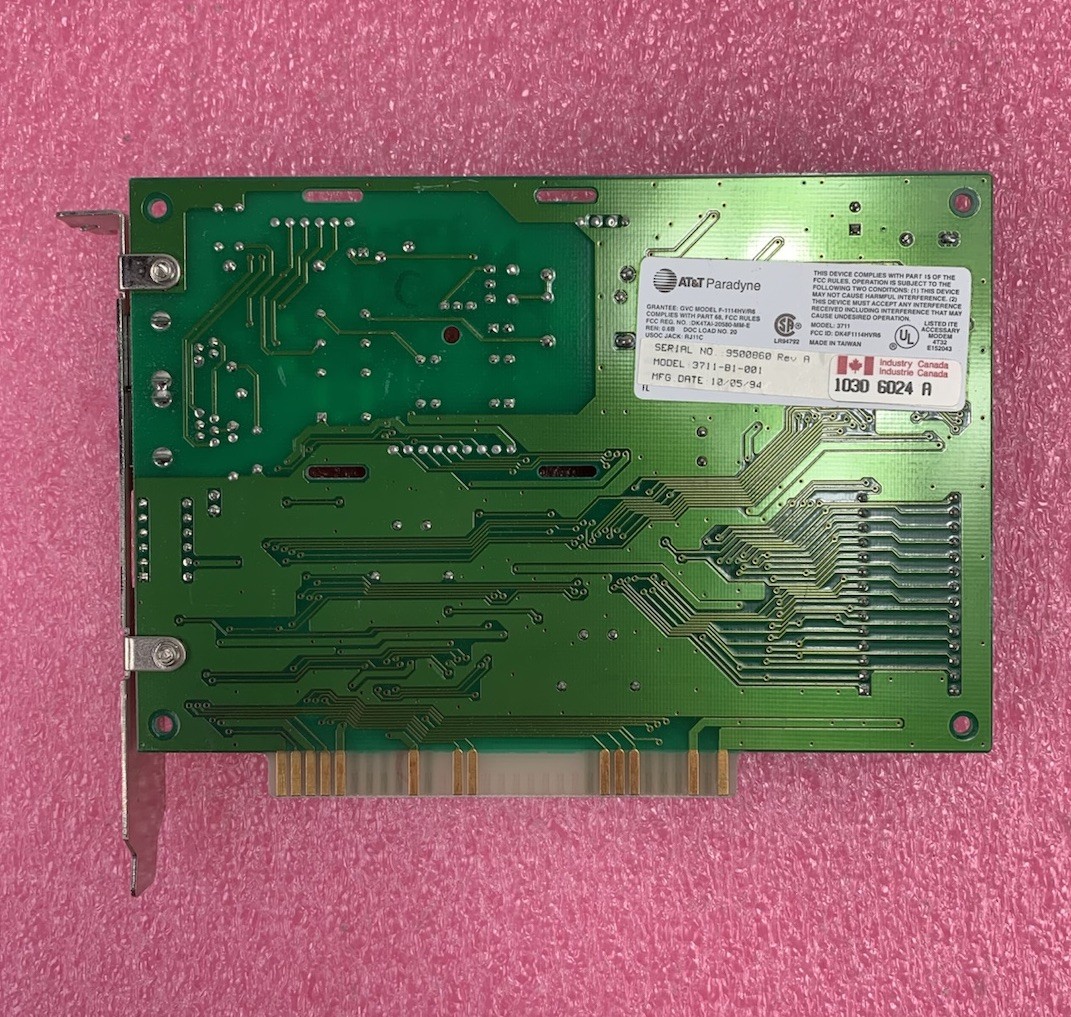 AT&T Paradyne 3711-B1-001 Vintage Modem Card