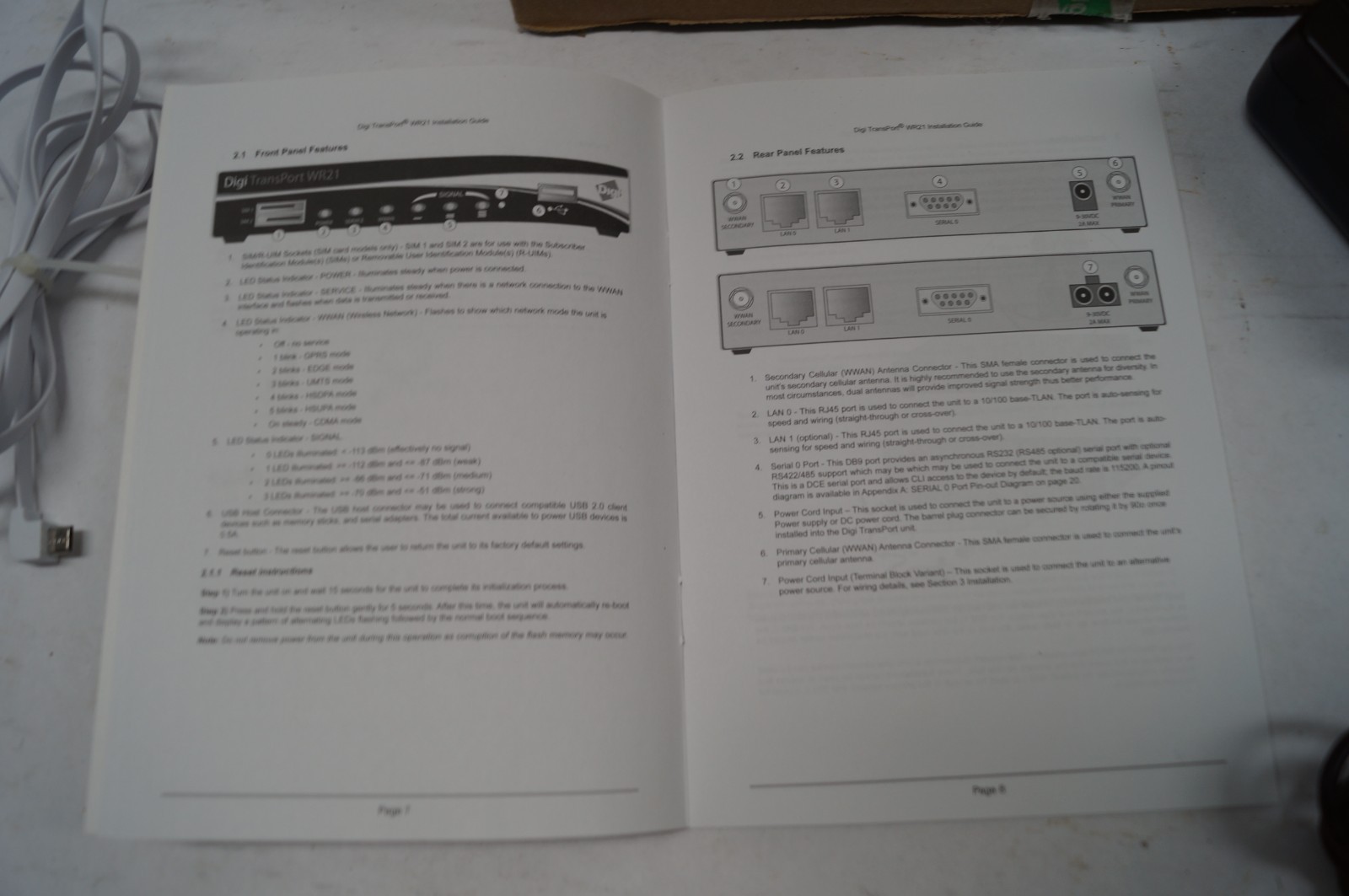 DIGI TransPort WR21 WR21-L52B-DE1-SU Cellular Router Original Box WORKING D332