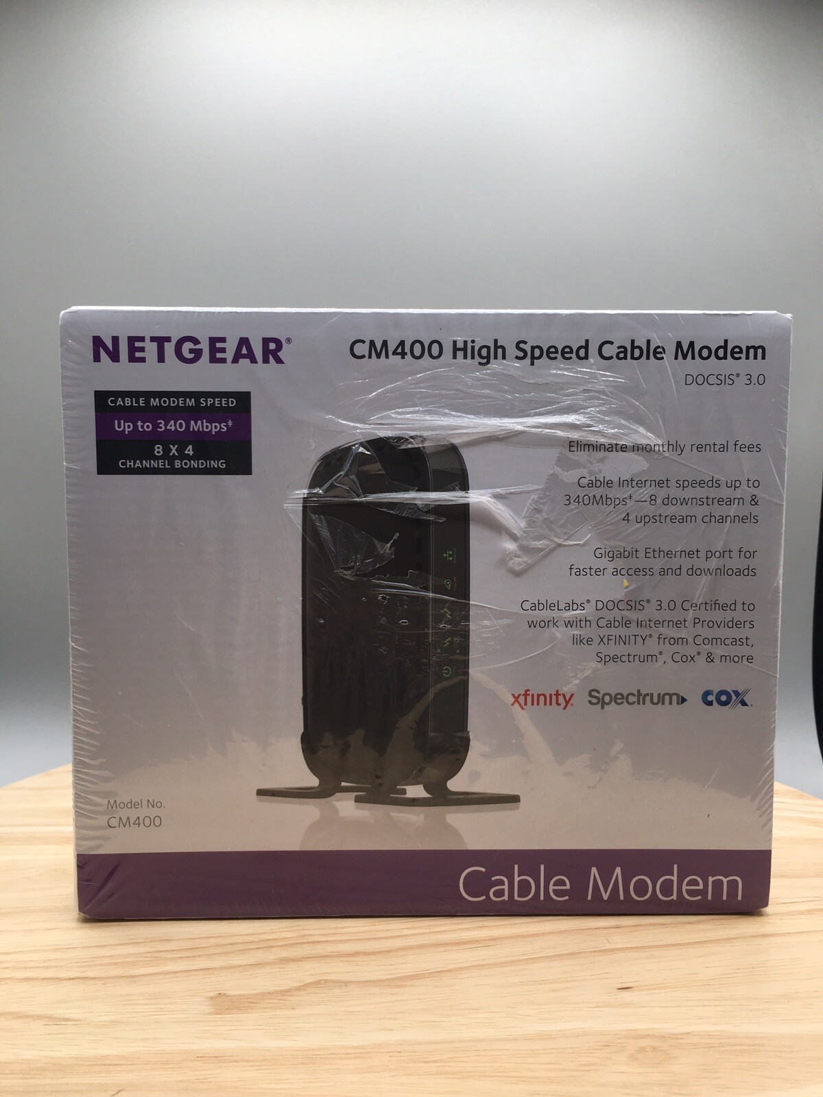 Netgear DOCSIS 30 (CM400-100NAS) 340 Mbps! New READ