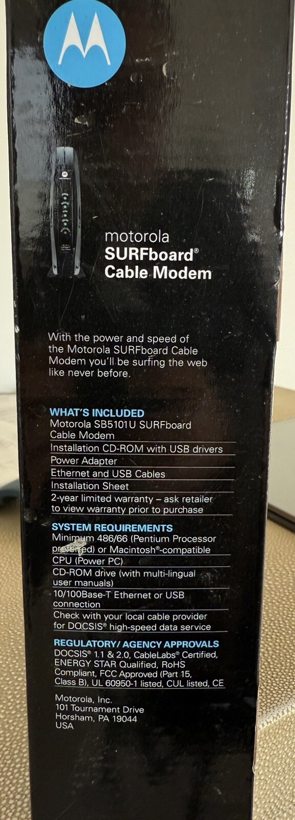 Motorola Cable Modem SURFboard SB5101 (SB515290-087-00) 38 Mbps
