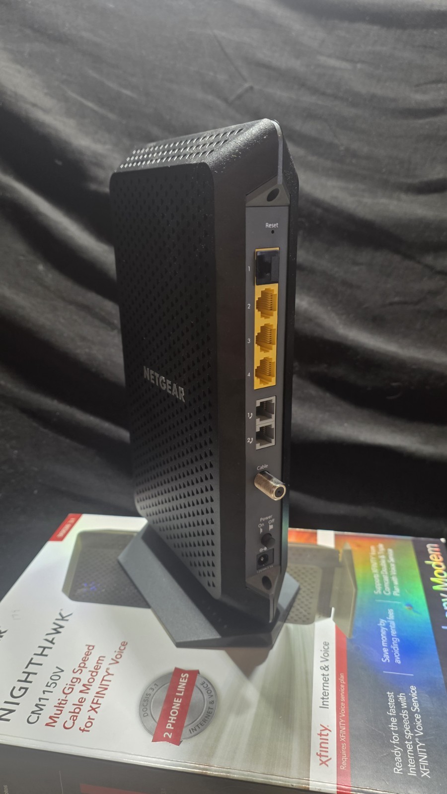 NETGEAR CM1150V Nighthawk Multi-Gig Speed Cable Modem for XFINITY Voice