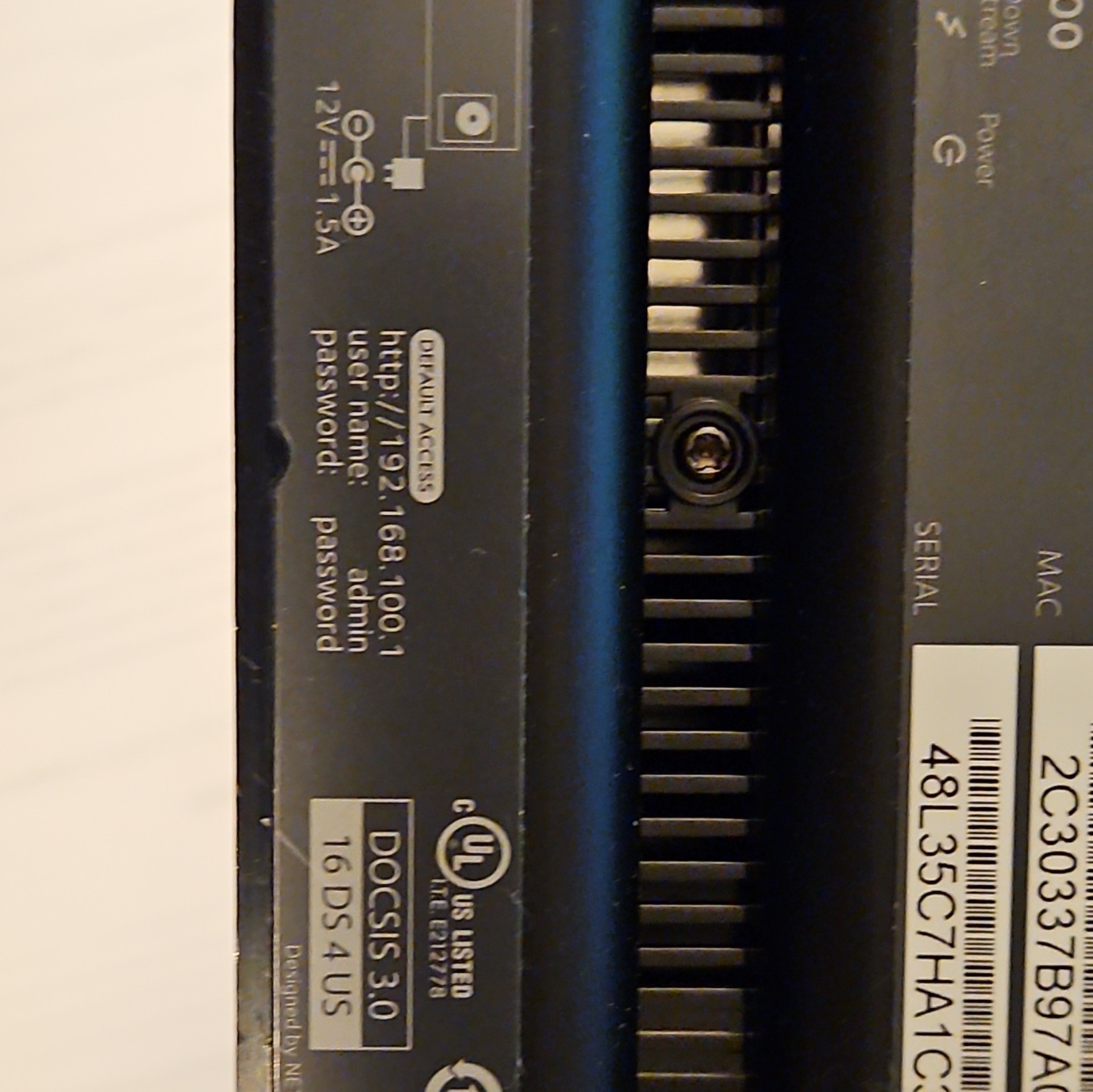 NETGEAR 16DS4US DOCSIS 3.0 16×4 Cable Modem 680 Mbps 1x RJ45 Black