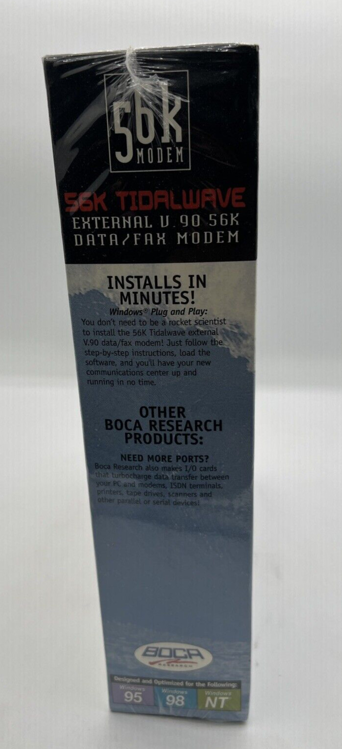 Boca Research 56k Tidalwave External V.90 DATA/FAX MODEM
