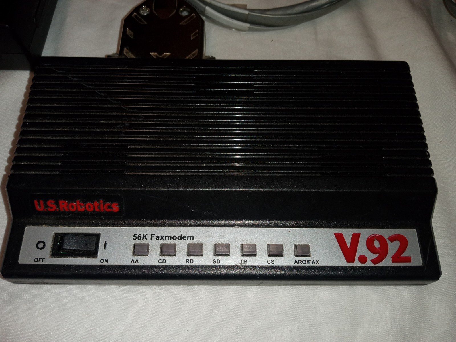 US Robotics 005686-05 56K External Fax Modem V. 92