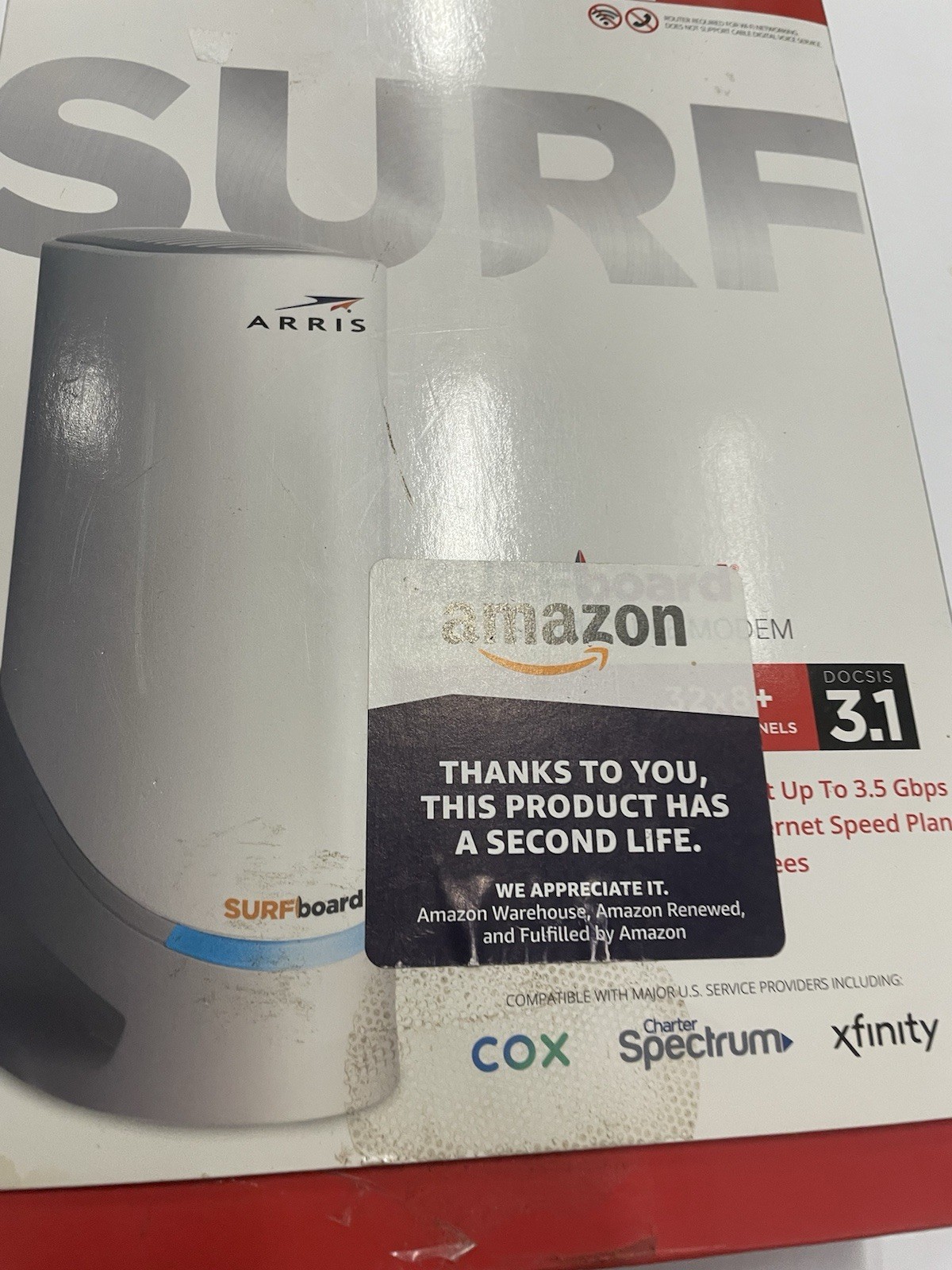 Arris Surfboard DOCSIS 3.1 3.5 Gbps Cable Modem (S33-RB)