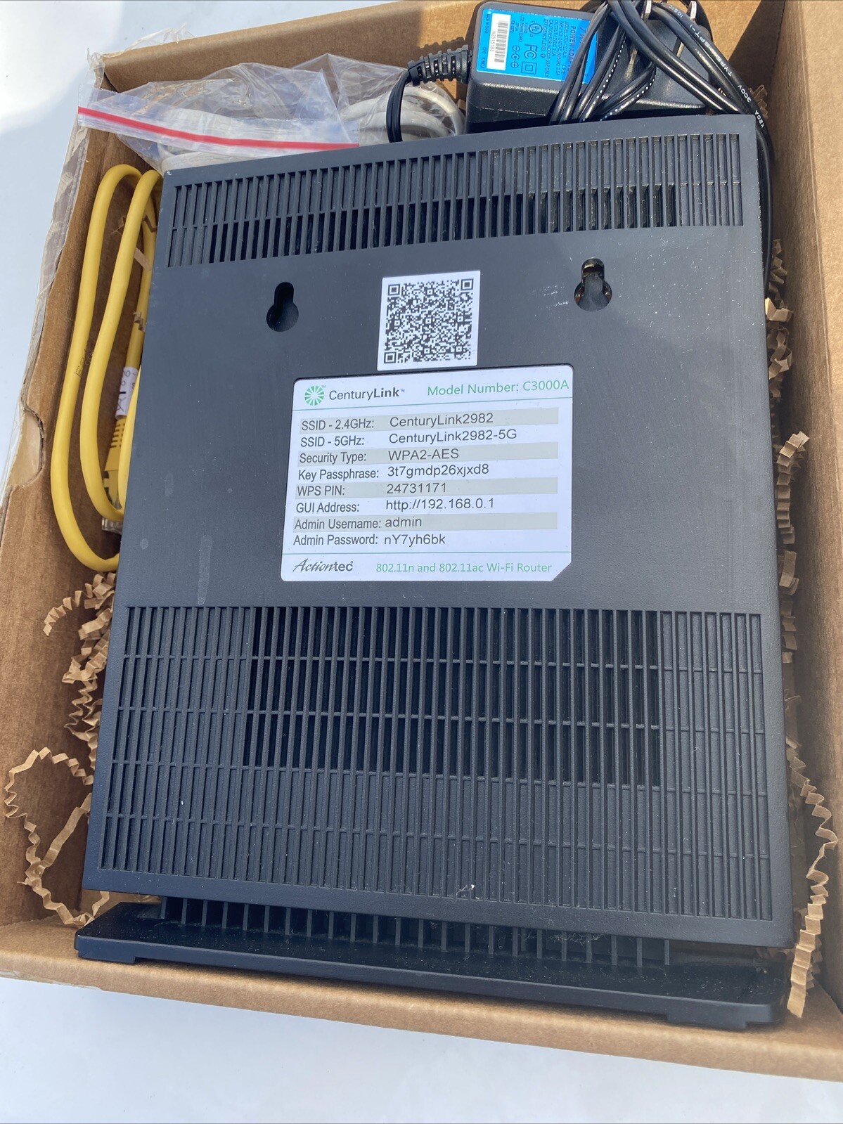 CenturyLink C3000A Modem AMAZON Professionally RENEWED