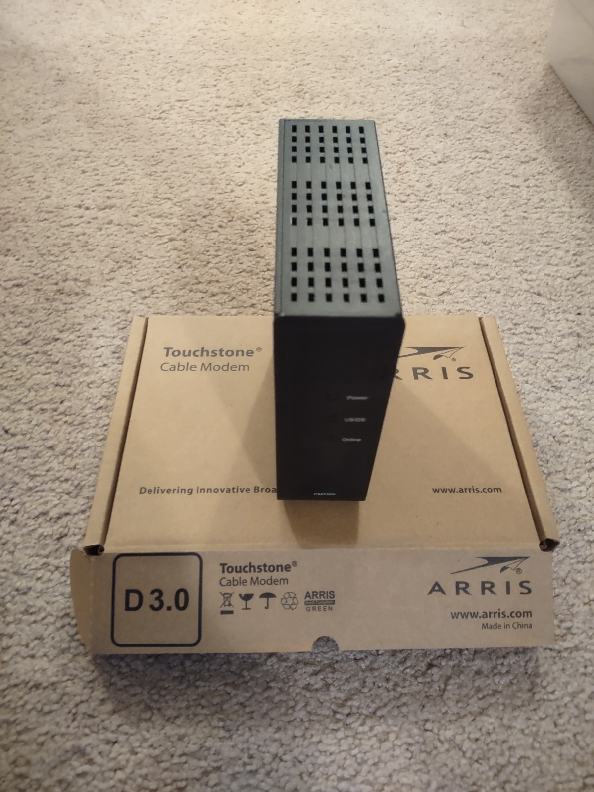 Arris Touchstone Cable Modem CM3200A – Black