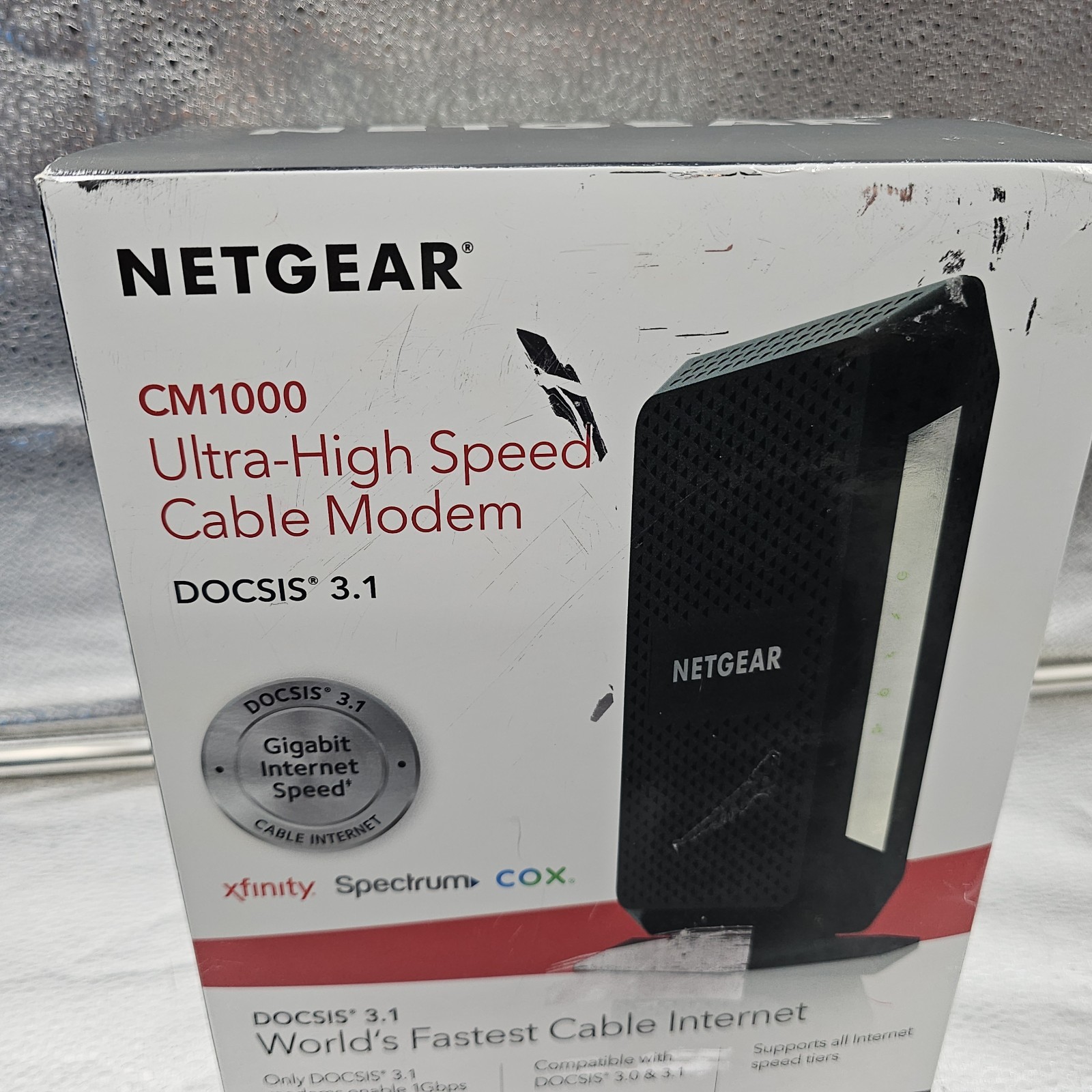 Netgear CM1000v2 DOCSIS 3.1 Ultra High Speed Cable Modem Router | Tested