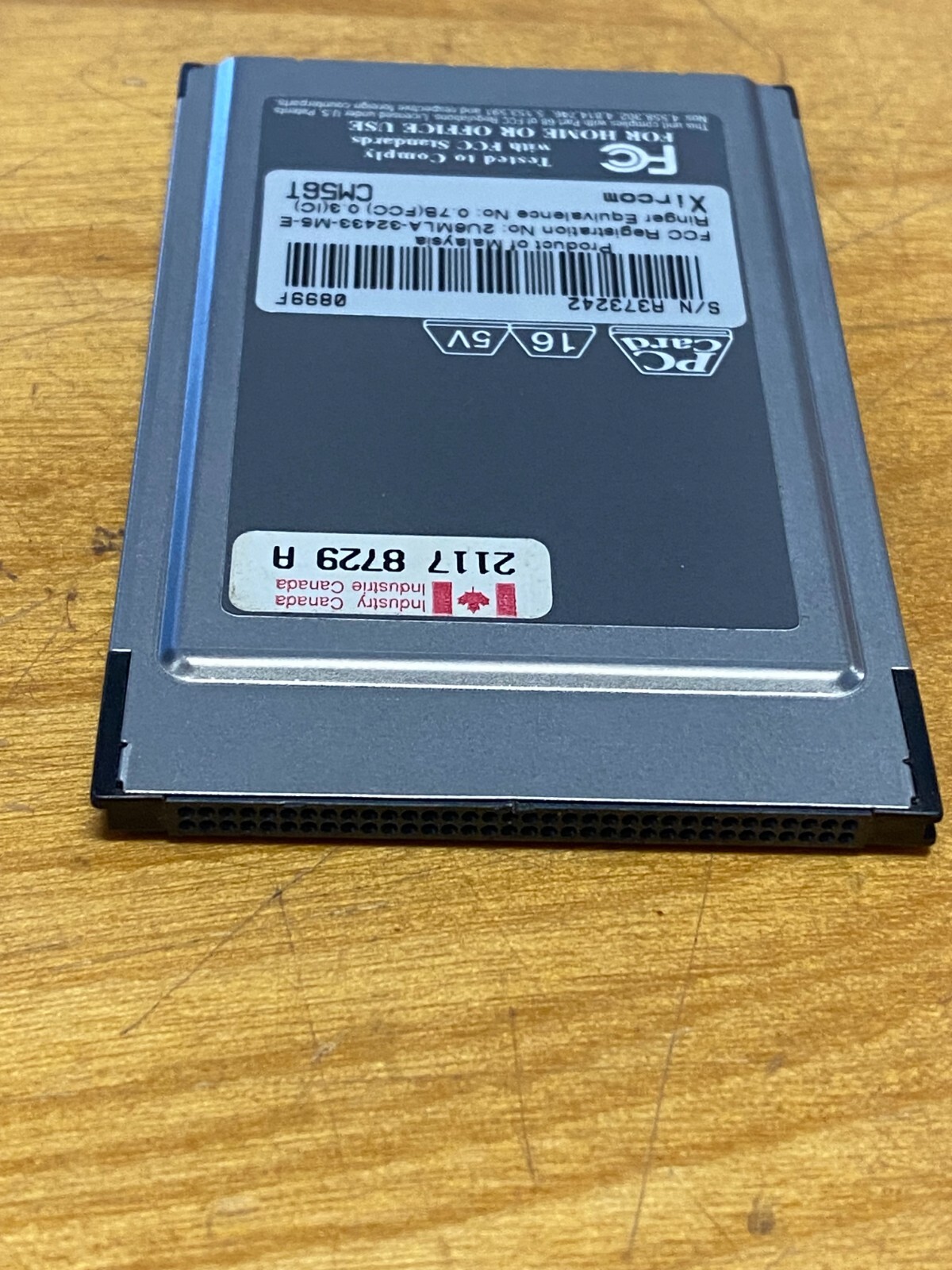 Xircom Credit Card Modem 56T, CM56T