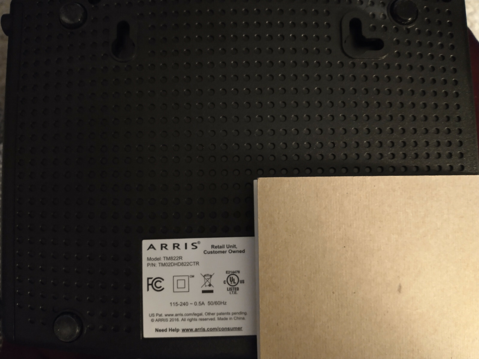 ARRIS TM822R Internet &amp Voice DOCSIS 3.0 Modem