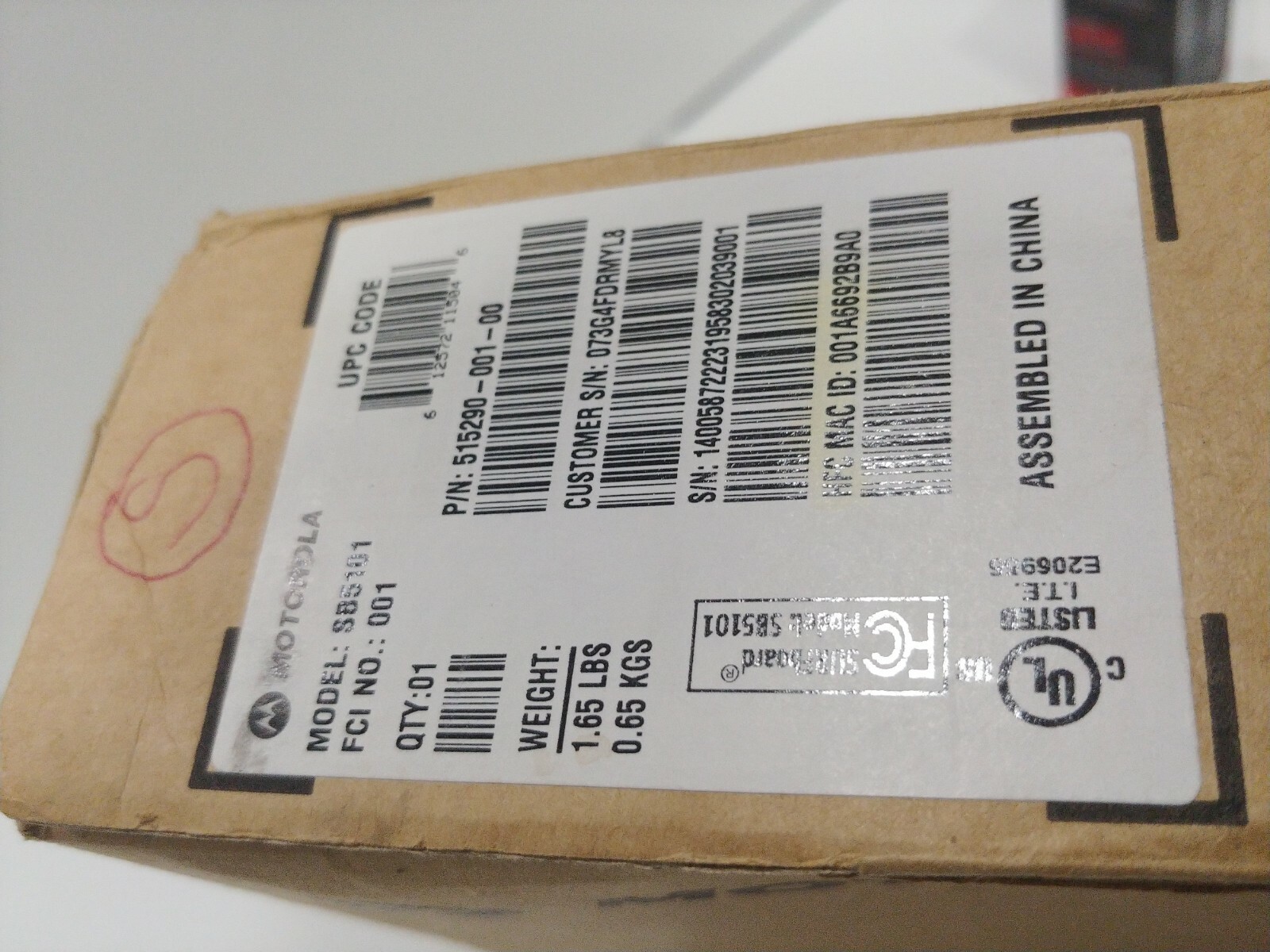 Motorola SURFboard SB5101U DOCSIS 2.0 Cable Modem New Open Box