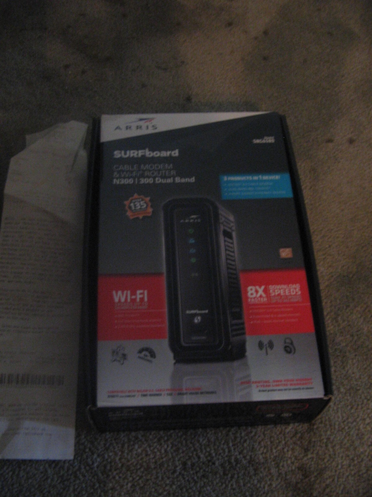 Motorola Arris/Netgear/Surfboard Modems/WiFi Router N300Model SBG6580 NEW