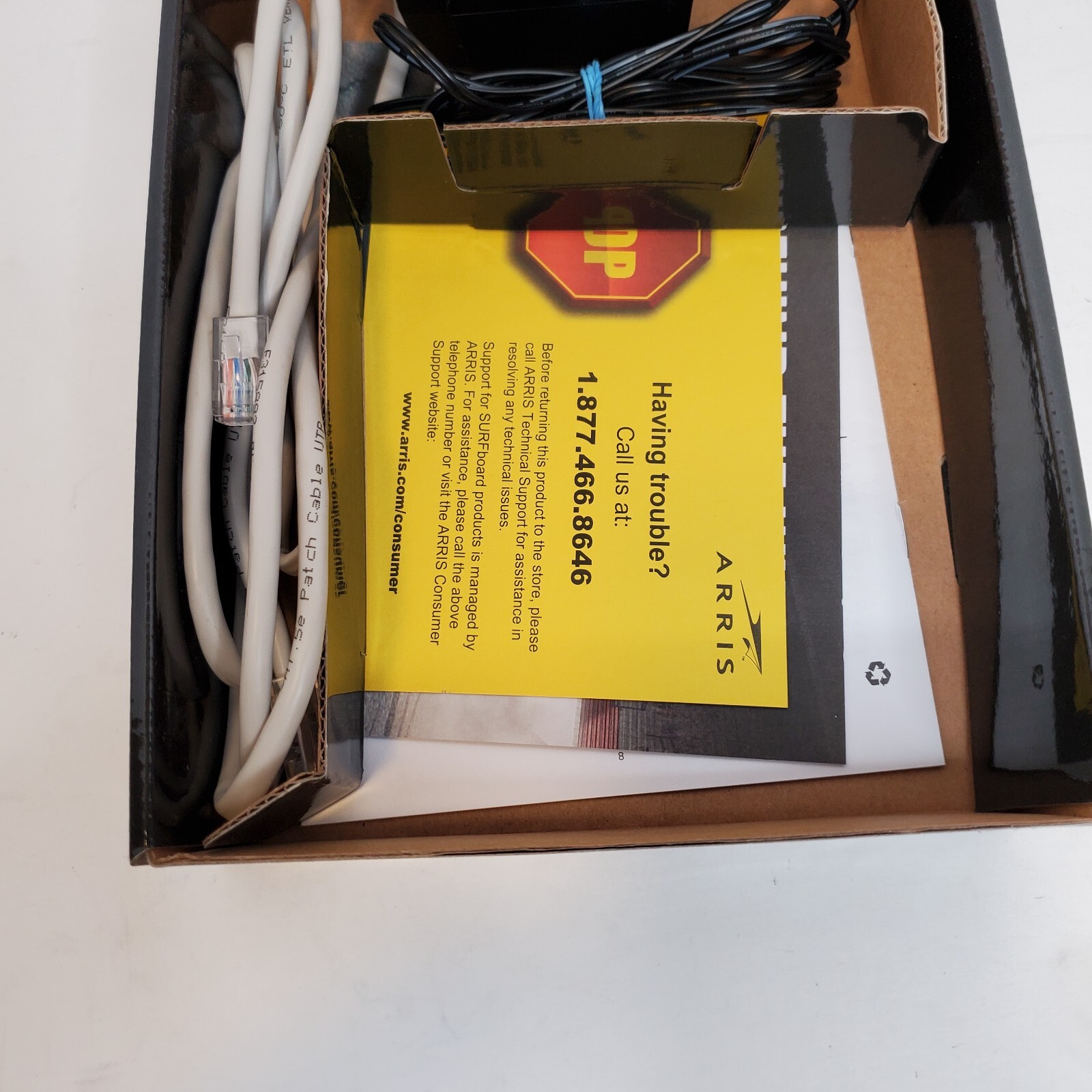 ARRIS Cable Modem Surfboard SB6141 DOCSIS 3.0 8 Download 4 Upload White