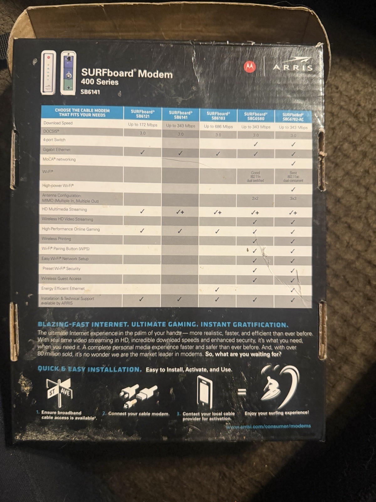 Motorola Arris SURFboard Modem 400 Series SB6141