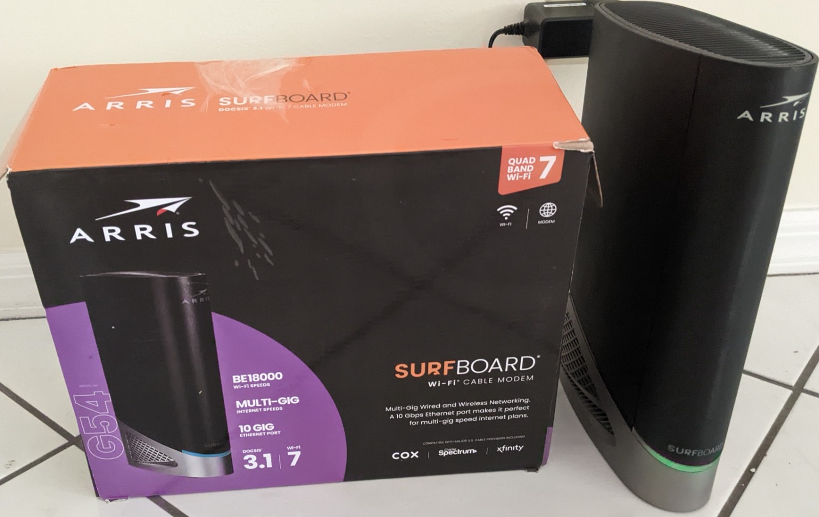ARRIS SURFboard Multi-Gig G54 DOCSIS 3.1 Wi-Fi 7 Cable Modem