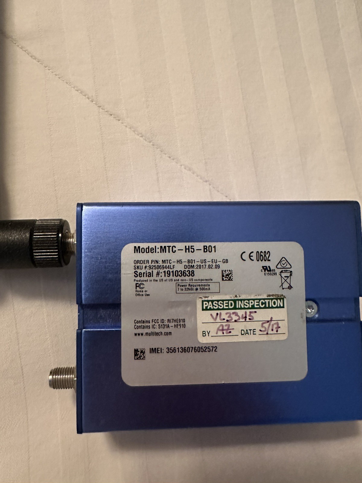 Multi-Tech MultiConnect Cell MTC-H5-B01 USED