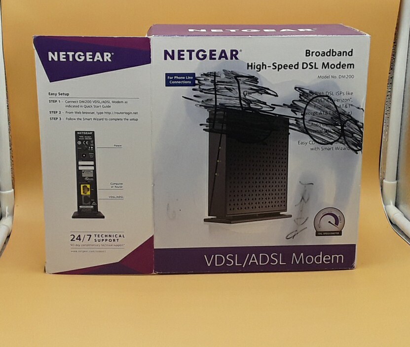 NETGEAR DM200-100NAS DSL VDSL High Speed Broadband Modem