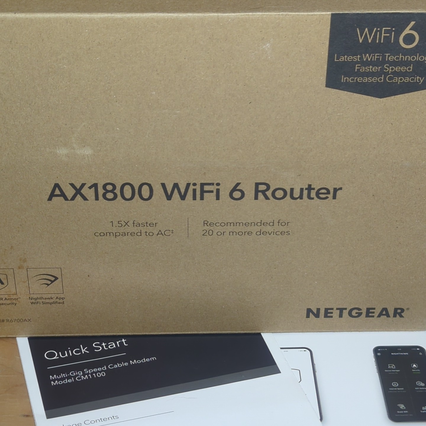 Netgear Nighthawk CM1100 Modem AX1800 WiFi 6 Router Complete Setup