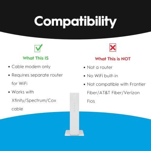CODA56 DOCSIS 3.1 Cable Modem Regular (1 yr) White DOCSIS 3.1 Modem 2.5Gbps