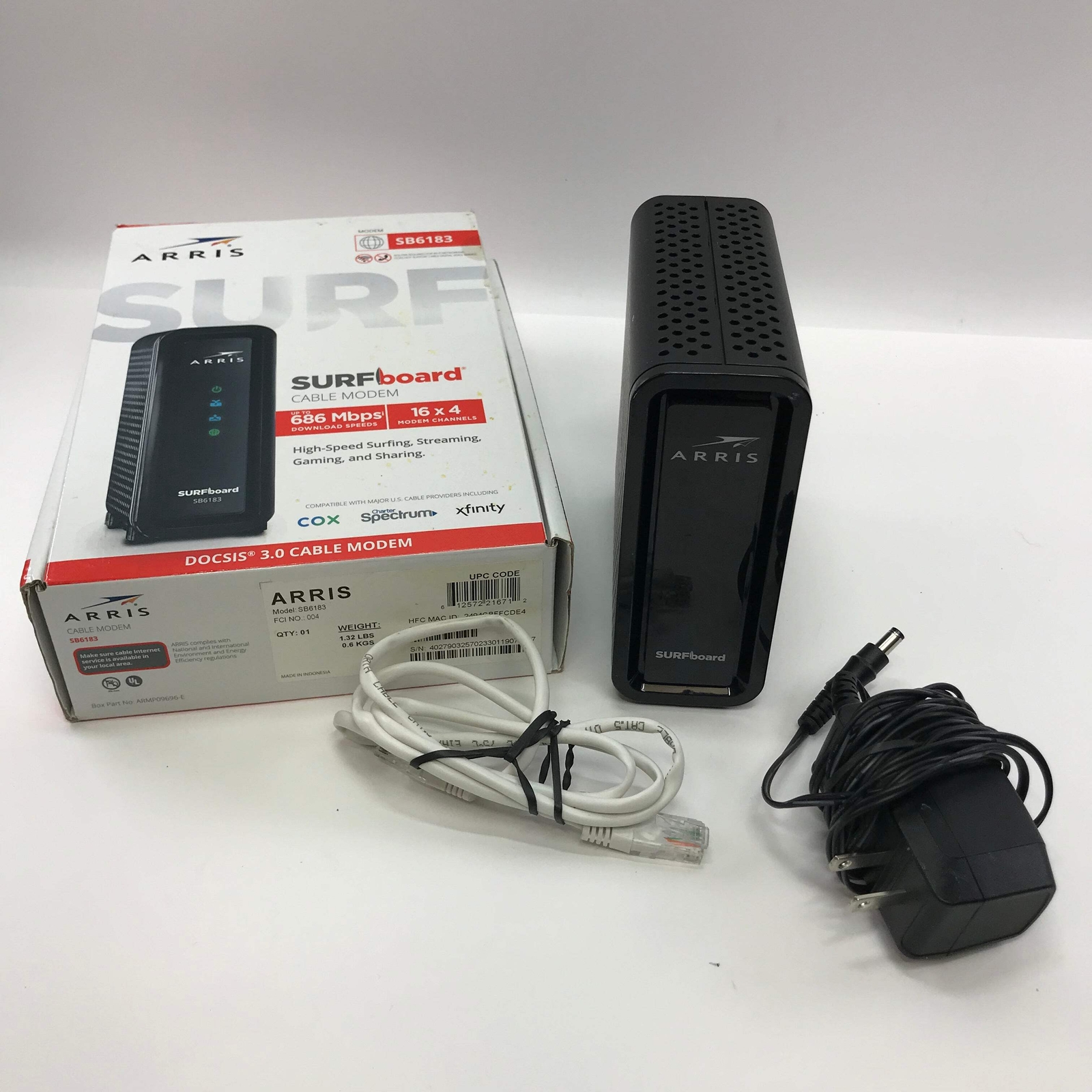 Arris Surfboard DOCSIS 3.0 Cable Modem SB6183