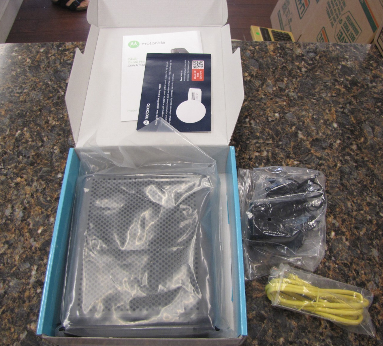New Motorola MB7621 1000+ Mbps 24×8 Cable Modem DOCS IS 3.0 Xfinity Cox
