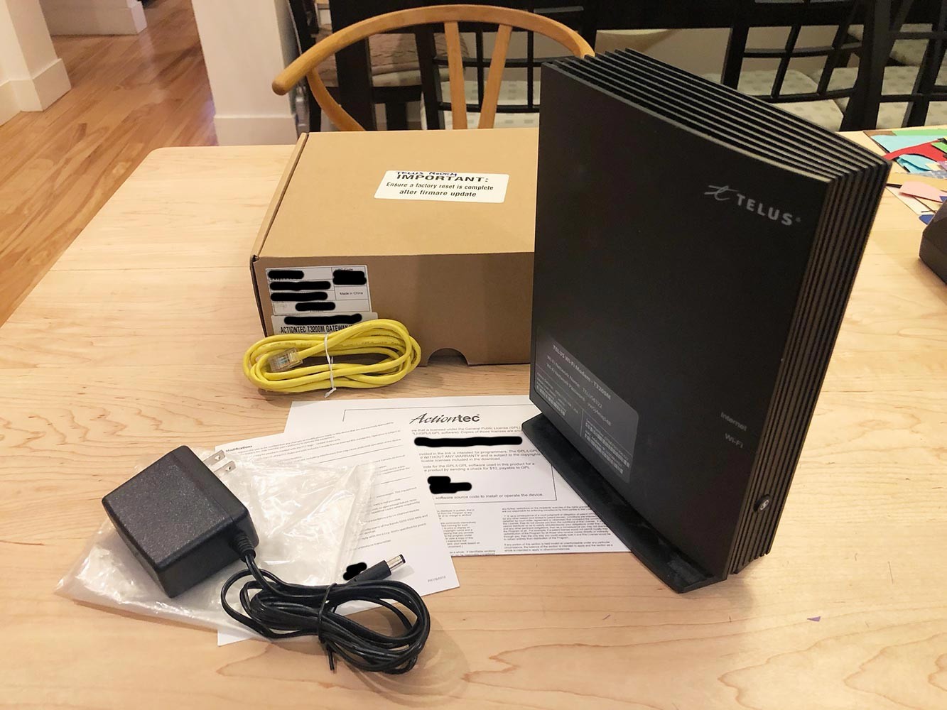 ActionTec T3200M Wi-Fi modem Bonded VDSL2 Wireless AC Gateway Router w PS Cables