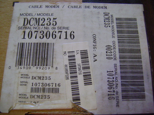 RCA DCM235 Digital Broadband Cable Modem
