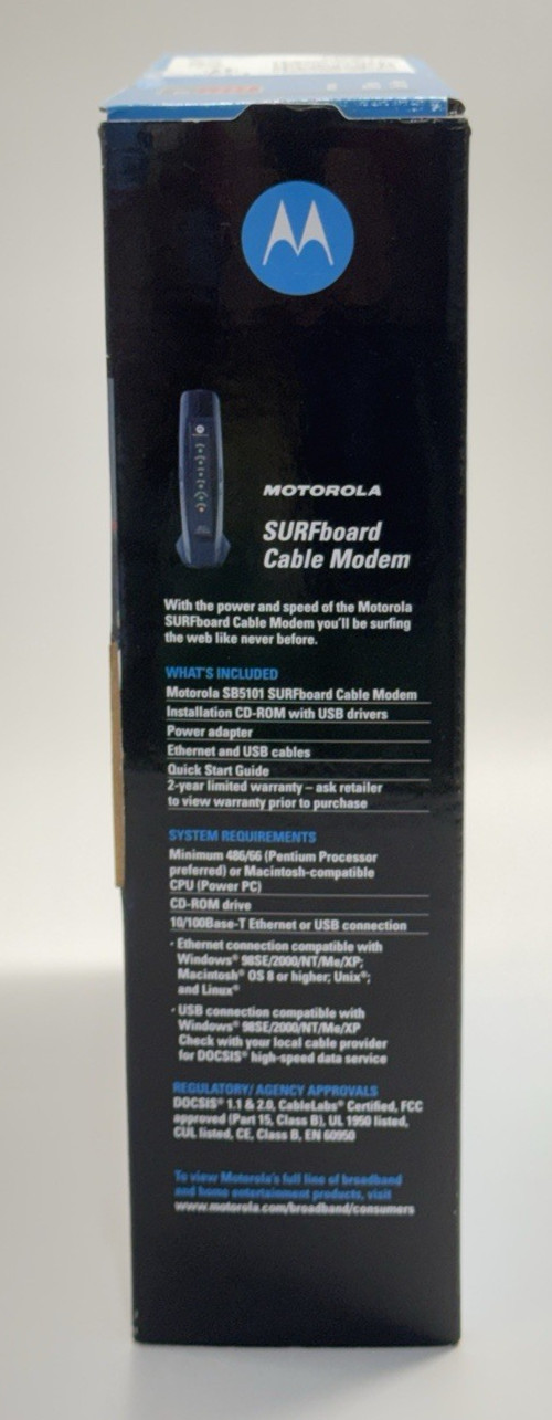 Motorola SB5101 DOCSIS 2.0 Cable Modem with Haxorware (BRAND NEW) Free Shipping