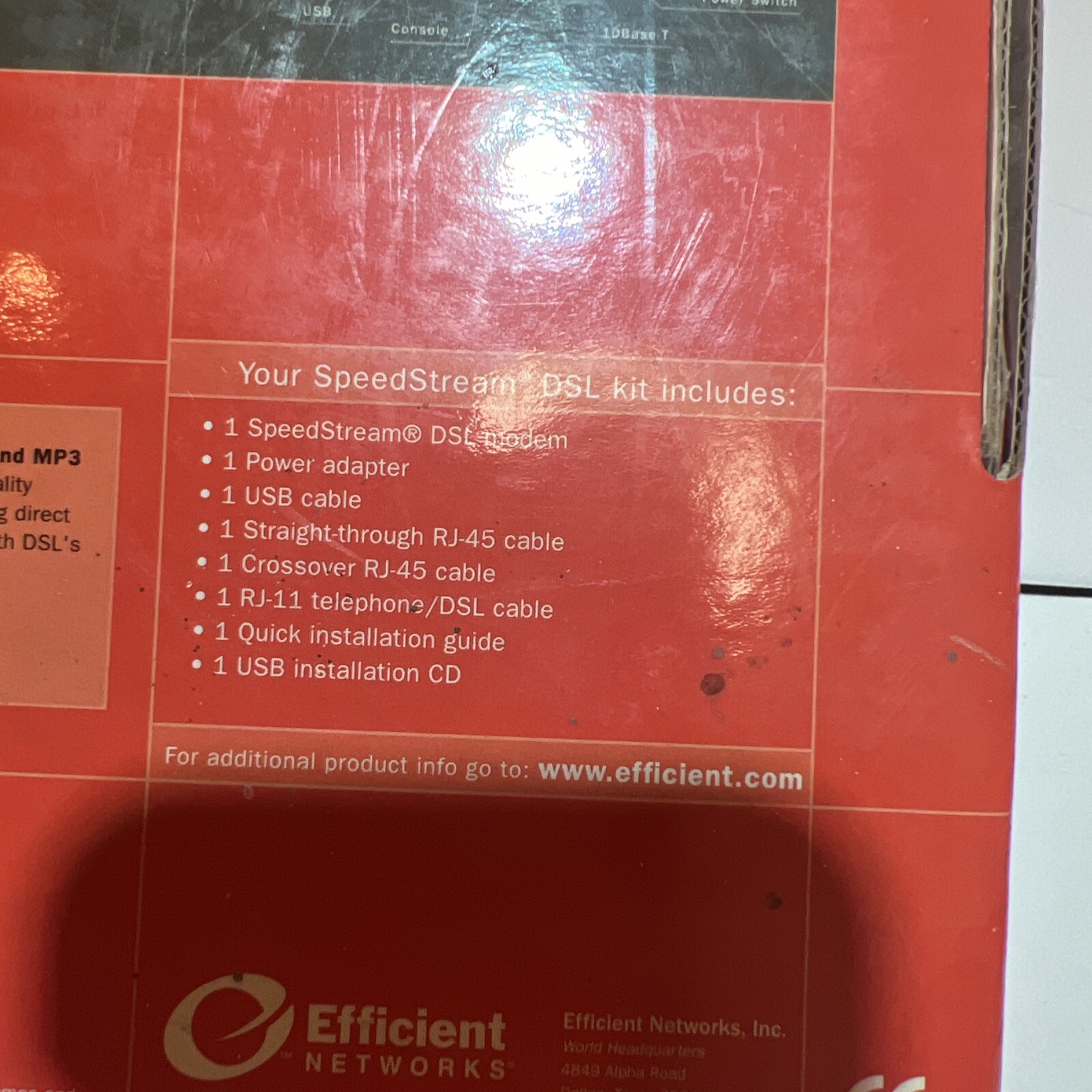 Efficient Networks SpeedStream 5667 DSL Modem USB Ethernet Retro Vintage Tech