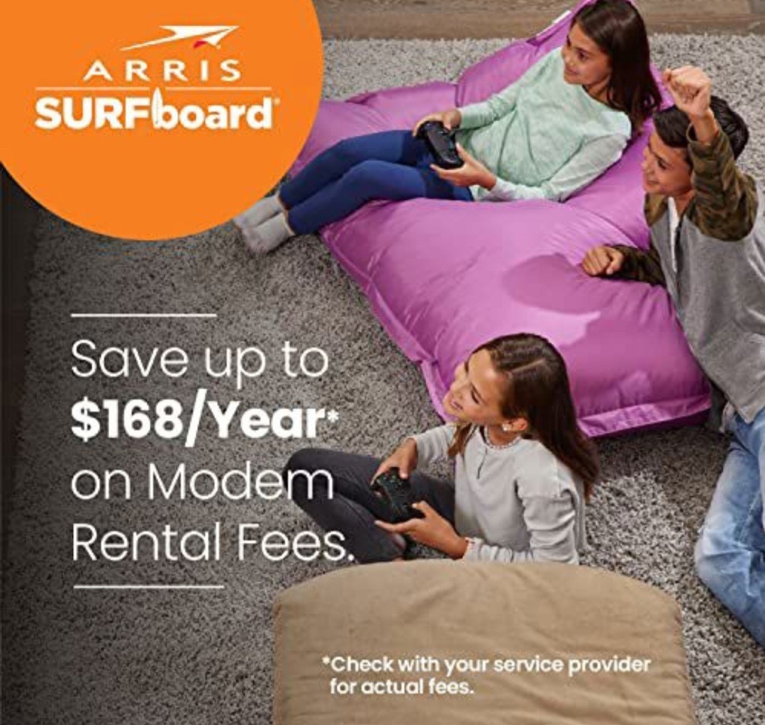 ARRIS – SURFboard S33 32 x 8 DOCSIS 3.1 Multi-Gig Cable Modem-2.5 Gbps Renewed
