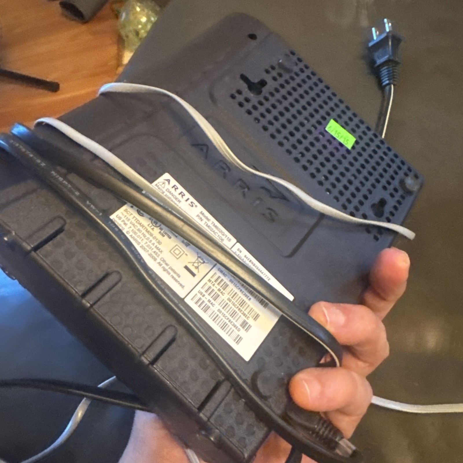 ARRIS TM602G/115 Touchstone Telephone Modem with Power Cord And Phone Cord