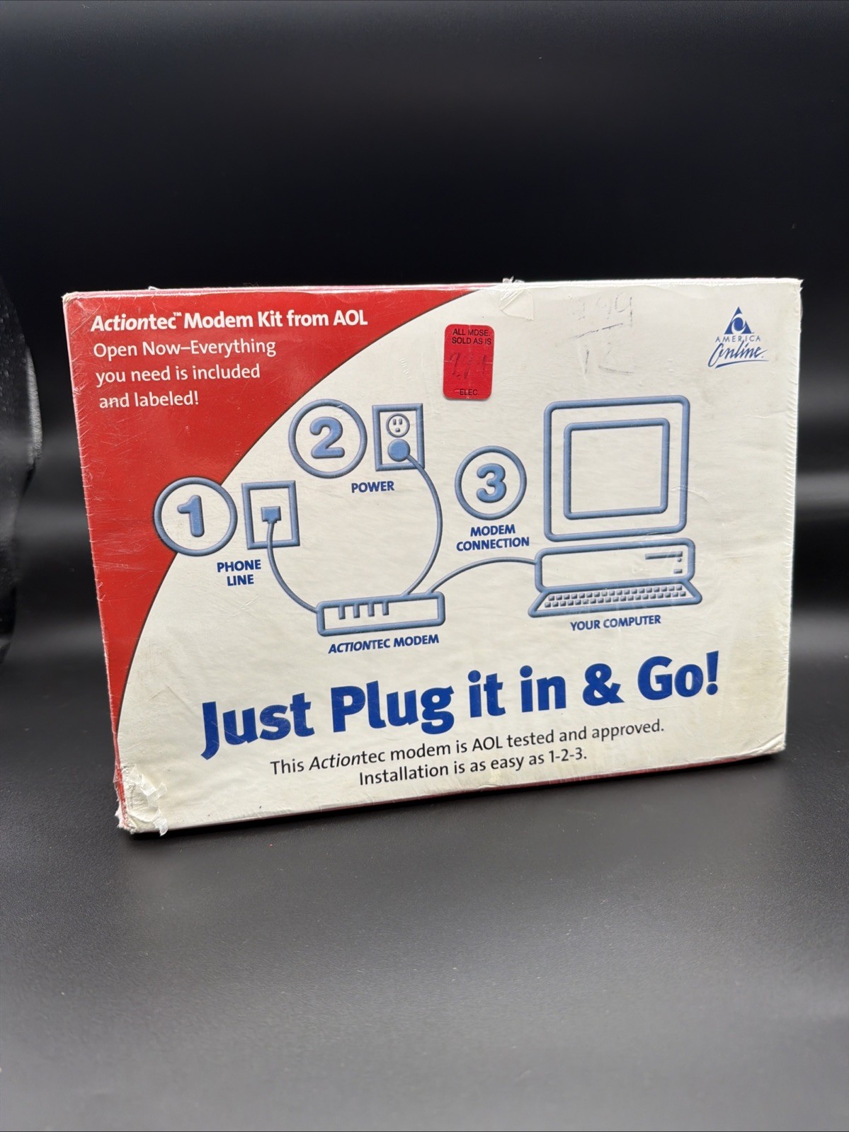 Vintage Rare Modem Kit from AOL Dial-Up Internet Connectivity New Sealed