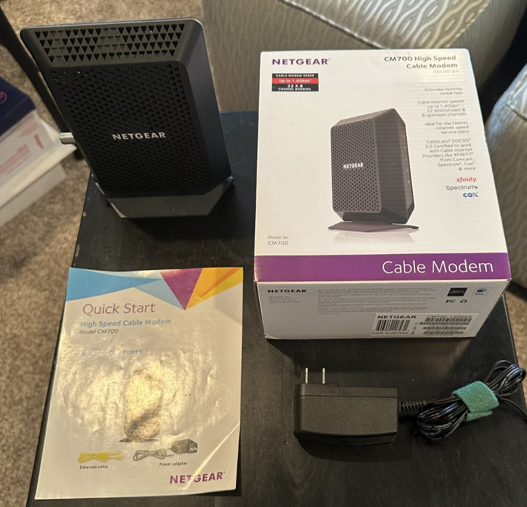 NETGEAR CM700-100NAS Cable Modem