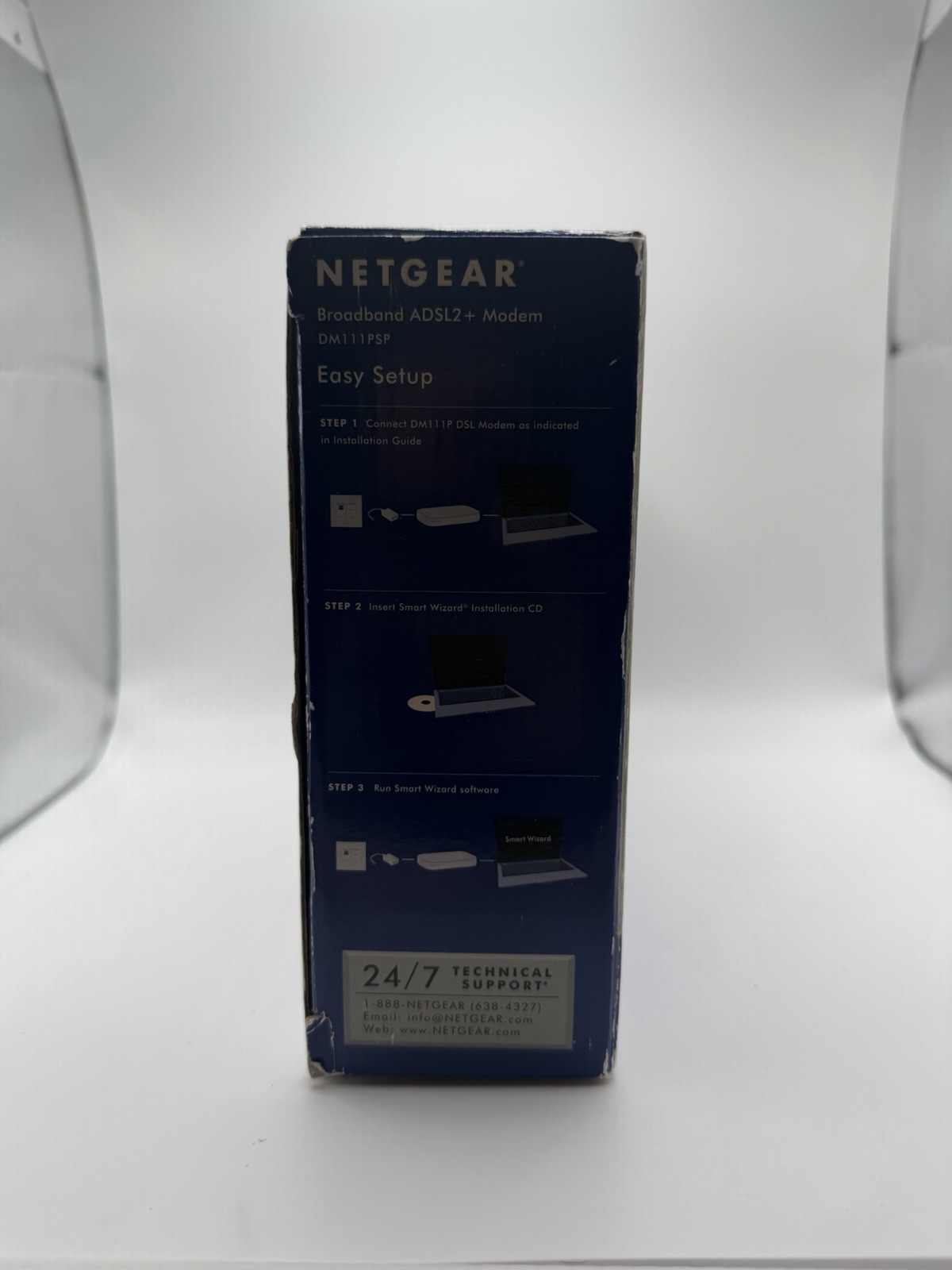 Netgear DM111PSP Broadband ADSL2+ DSL Modem – Complete with Accessories